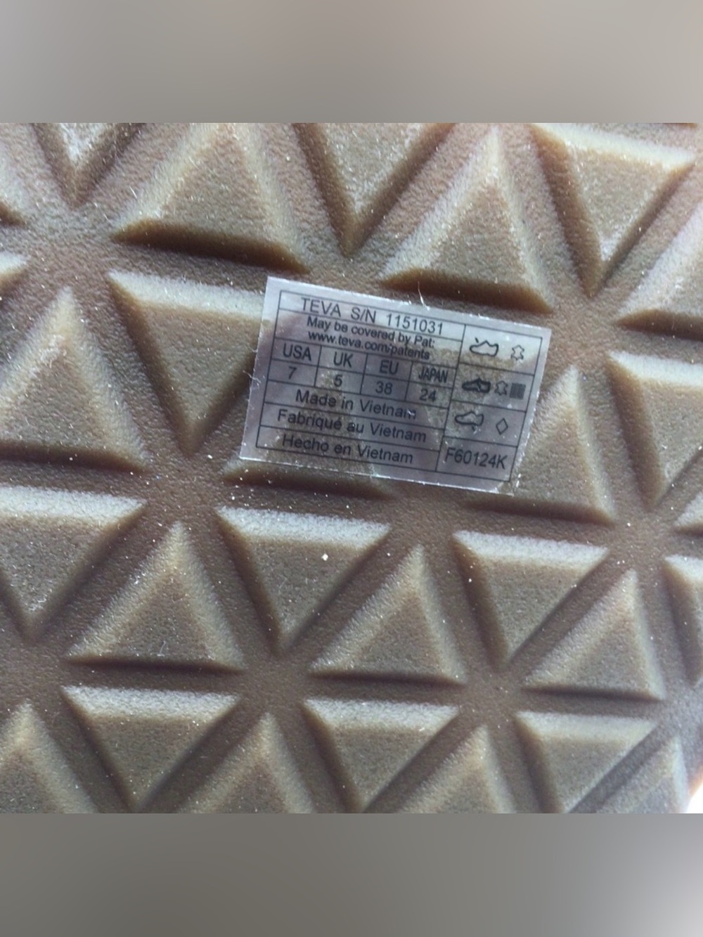 Teva Original Univeral Slim Antelope Brown Antelope Brown W7 NEW - Picture 6 of 7